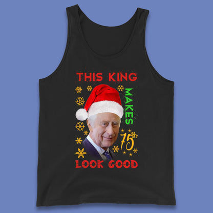 King Charles III Christmas Tank Top
