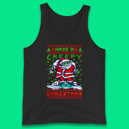 zombie santa claus tank top