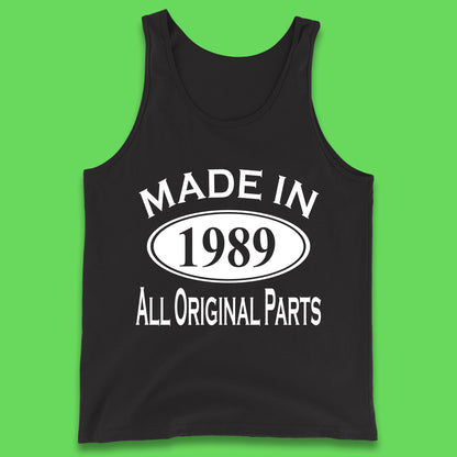 Made In 1989 All Original Parts Vintage Retro 34th Birthday Funny 34 Years Old Birthday Gift Tank Top