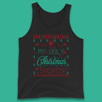 Ugly Christmas Sweater Reindeer Tank Top