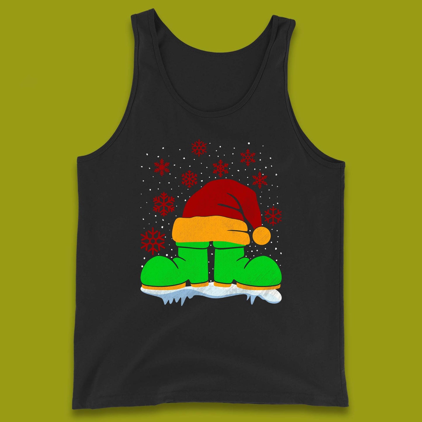 Santa Shoe Christmas Tank Top