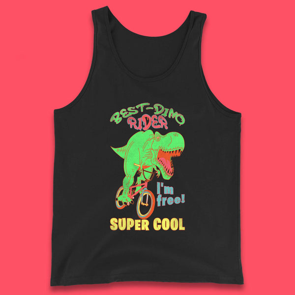 Dinosaur Riding Bicycle Tank Top