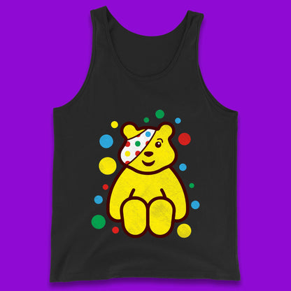 Children In Need Sitting Spotty Pudsey Bear Charity Raising Spotty Day Tank Top