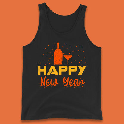 Happy New Year Wine Drinking Tank Top