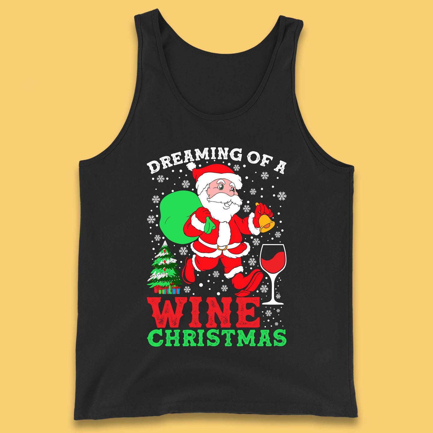 Dreaming Of A Wine Christmas Tank Top