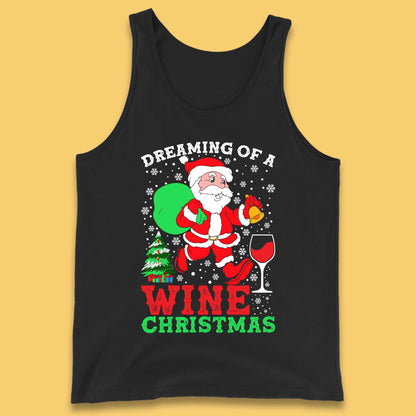 Dreaming Of A Wine Christmas Tank Top
