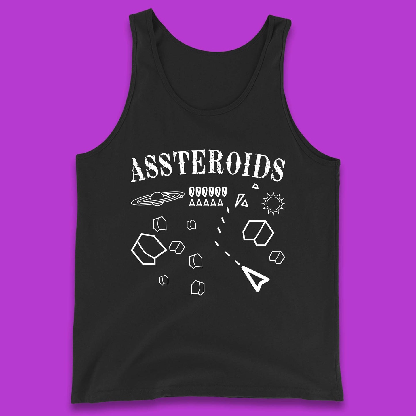 Assteroids Video Game Tank Top