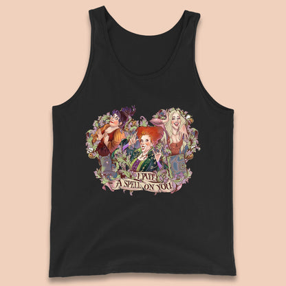 I Putt A Spell On You Halloween Sanderson Sisters Hocus Pocus Vintage Witches Tank Top