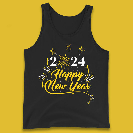 2024 Happy New Year Fireworks Tank Top