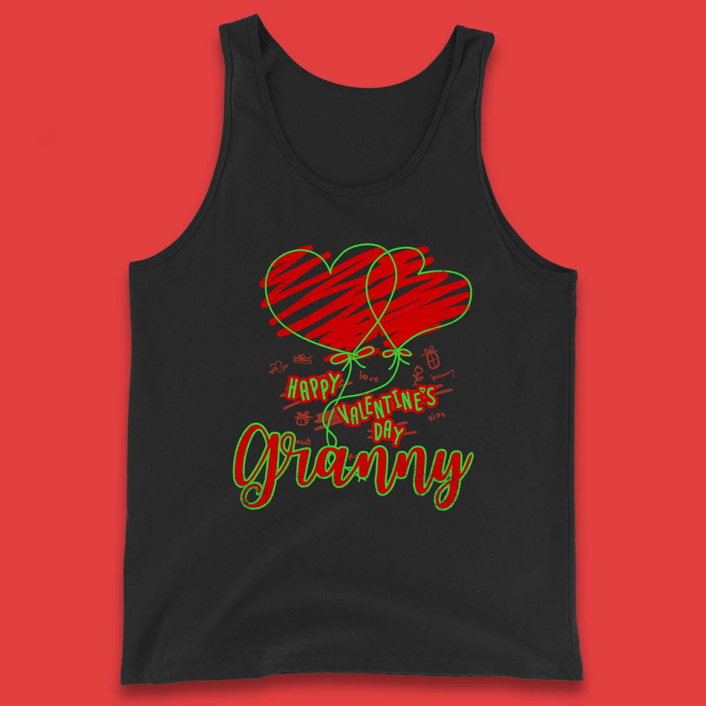 Happy Valentine's Day Granny Tank Top