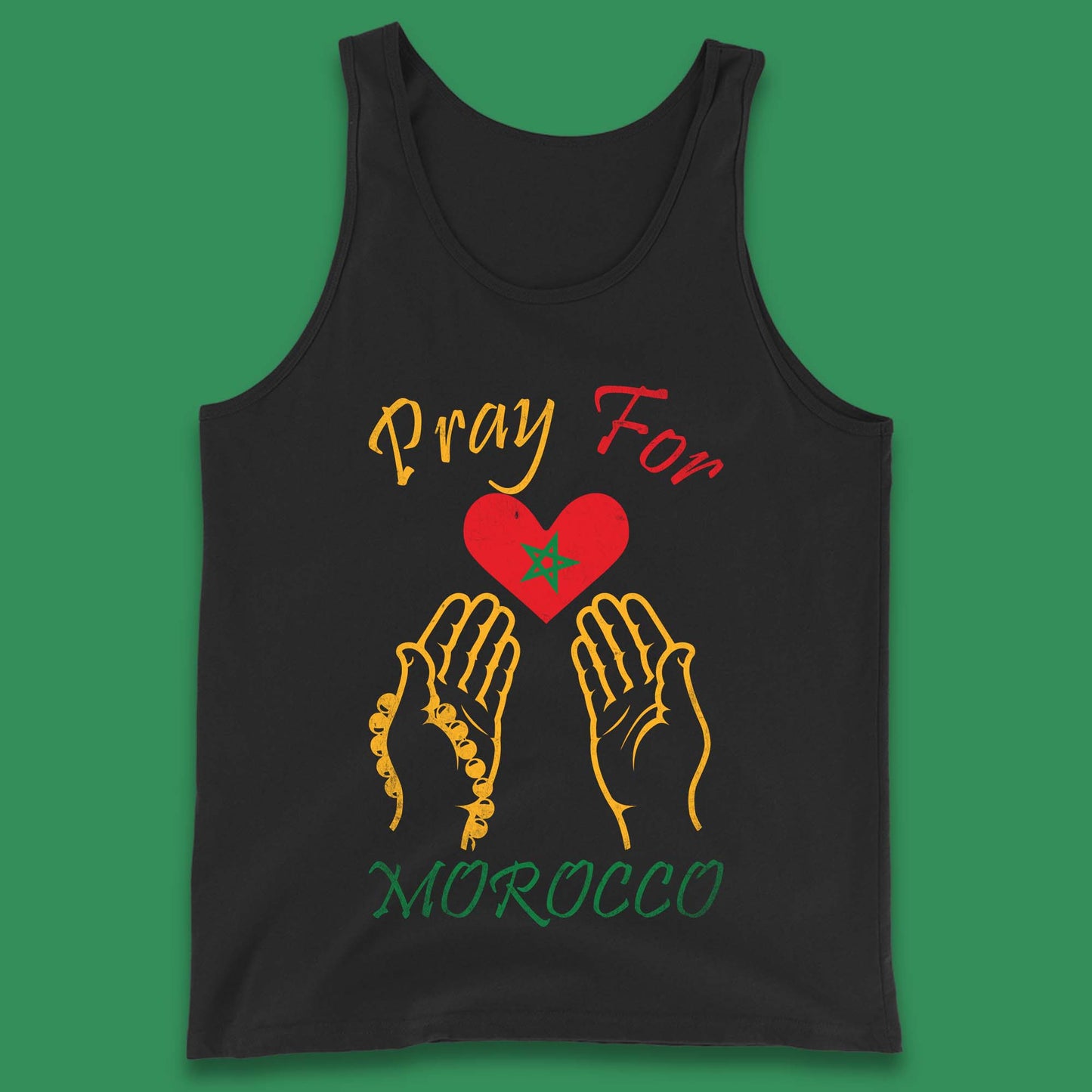 Pray For Morocco Stay Strong Morocco Earthquake Support Tank Top