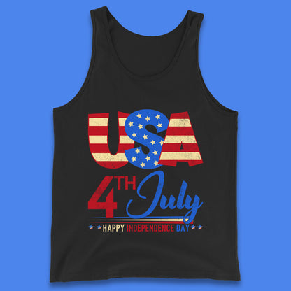 USA 4th July Happy Independence Day Celebration Patriotic Tank Top