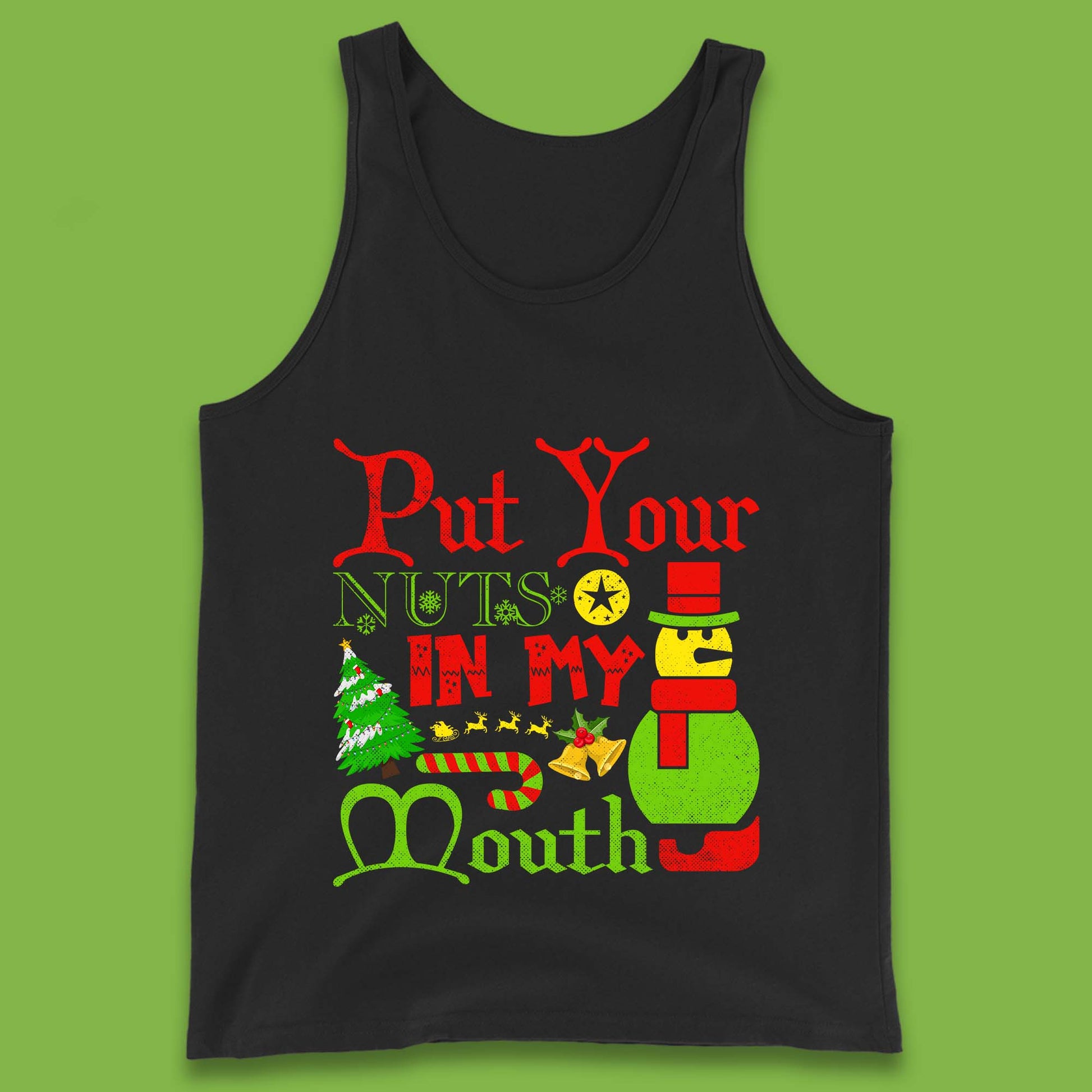 funny christmas tank top