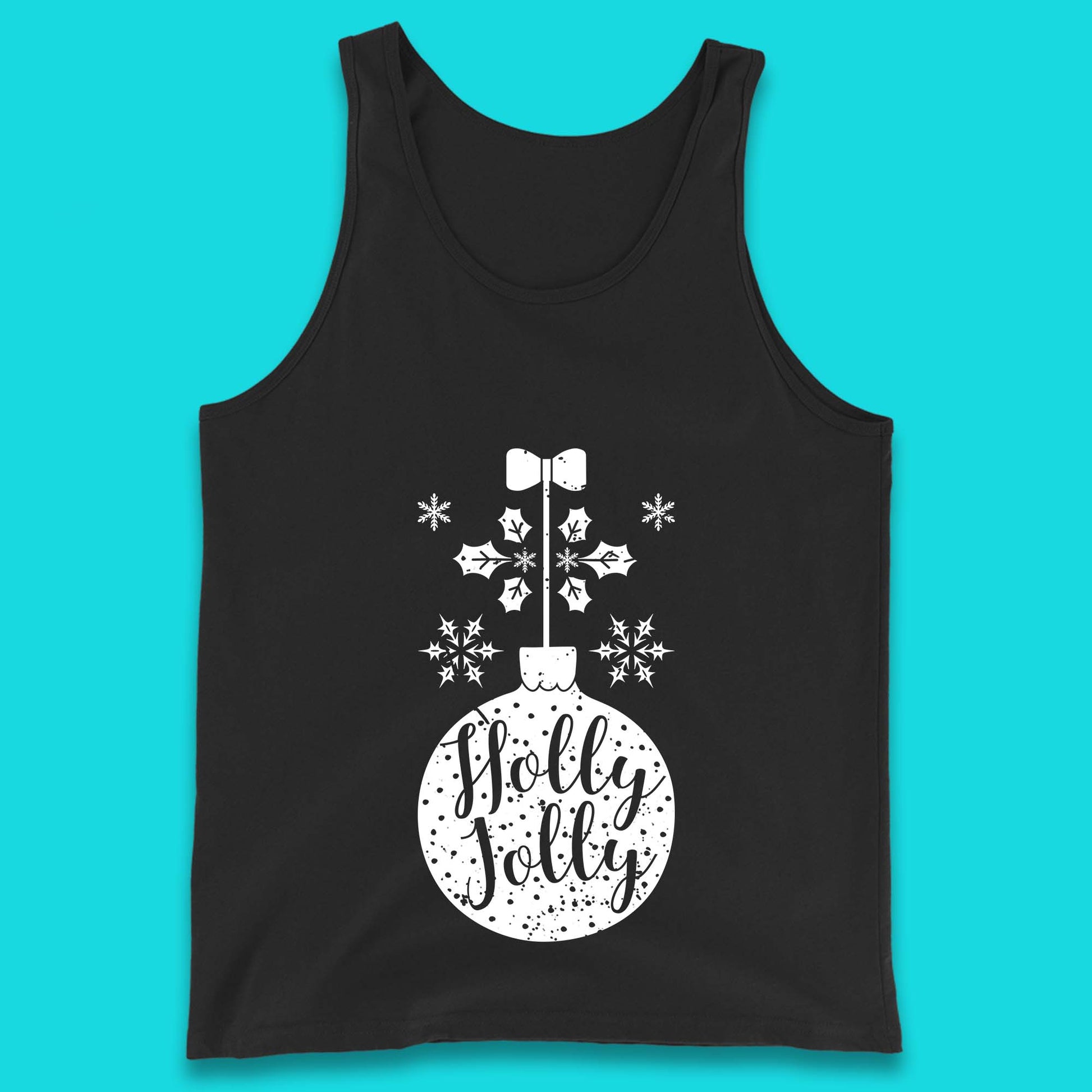 holly jolly christmas tank top