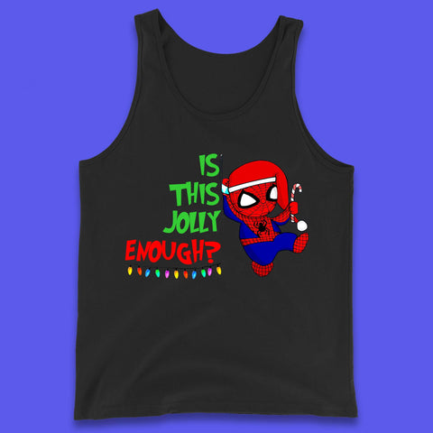 Jolly Enough Spiderman Christmas Tank Top