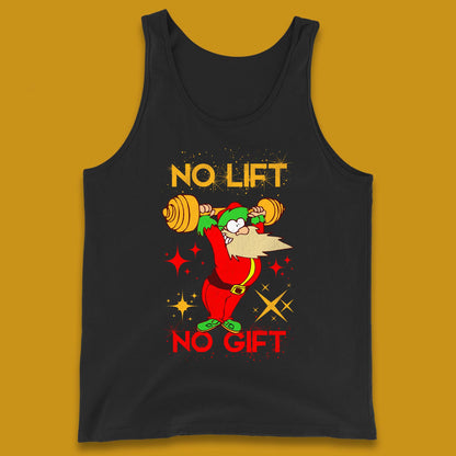 santa workout christmas tank top