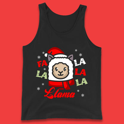 llama christmas tank top