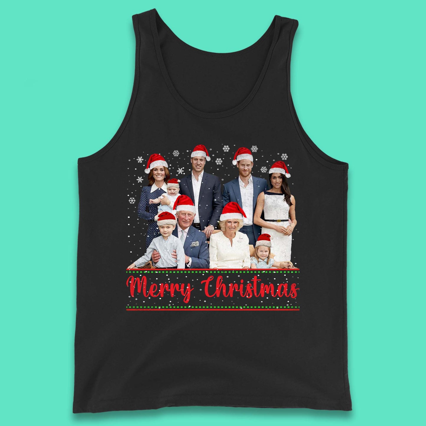 British Royal Family Succession Christmas Tank Top