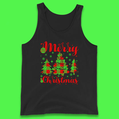 merry christmas trees tank top