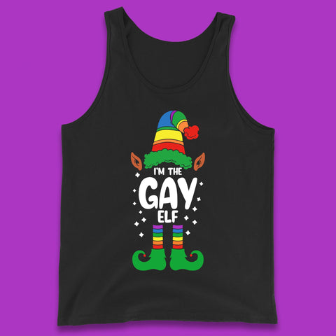 I'm The Gay Elf Christmas LGBTQ+ Rainbow Elf Xmas Gay Pride Tank Top