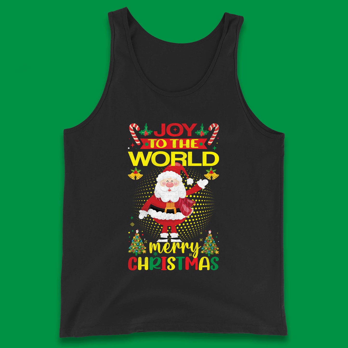 joy to the world christmas tank top