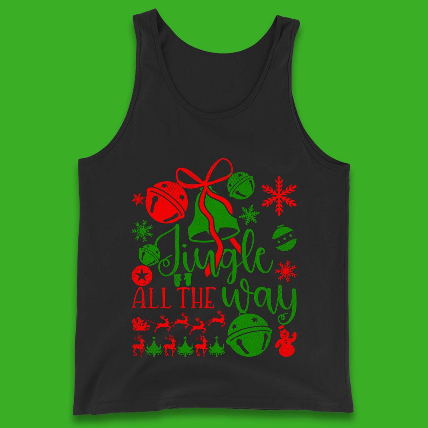 jingle all the way christmas tank top