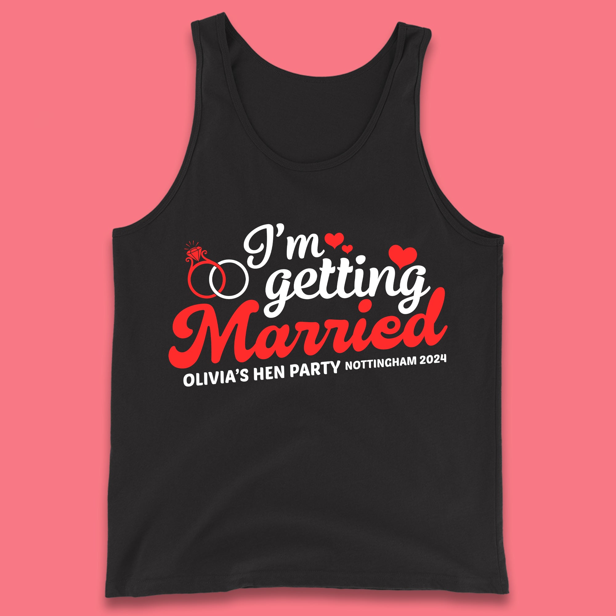 Personalised I'm Getting Married Tank Top