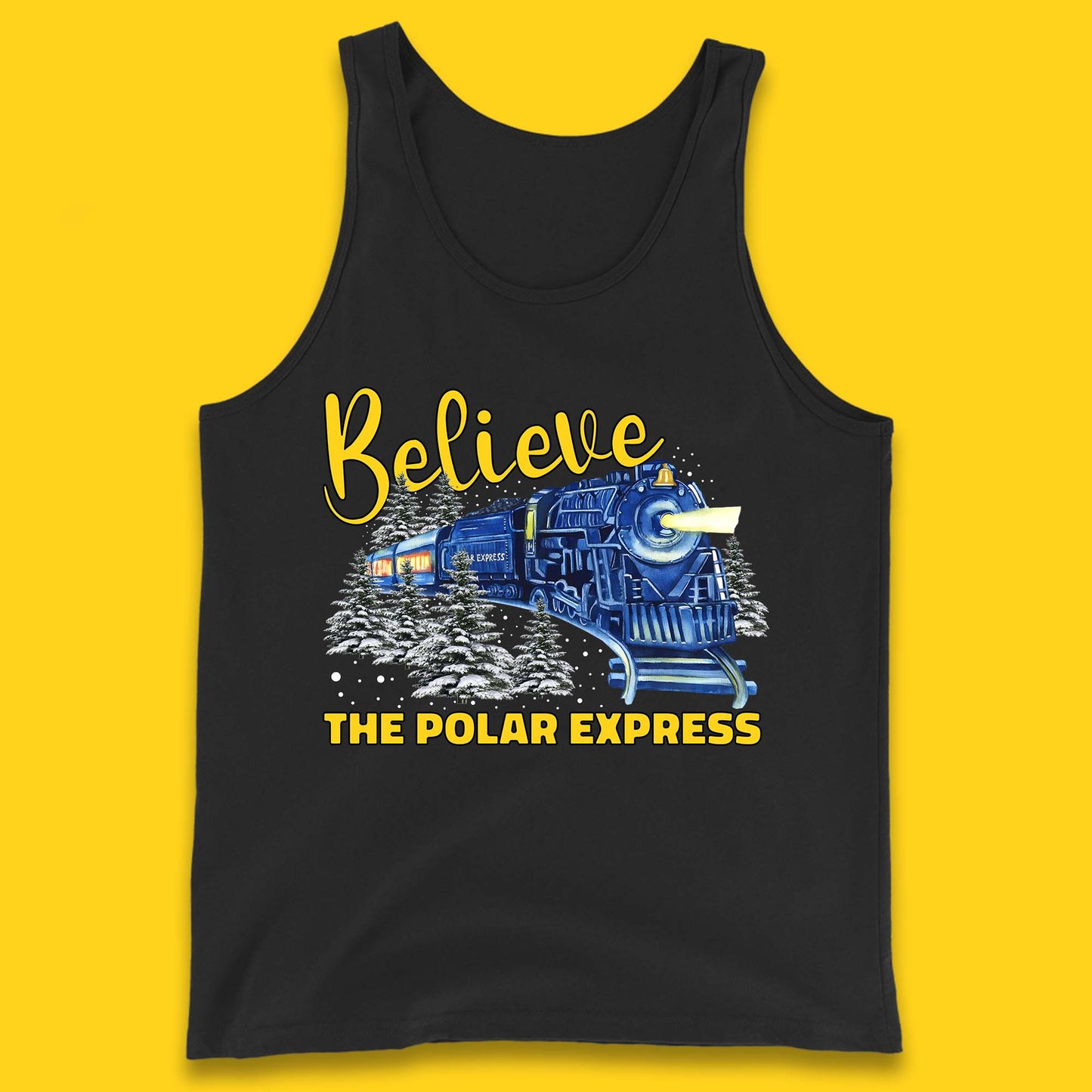 Believe The Polar Express Christmas Train Tank Top