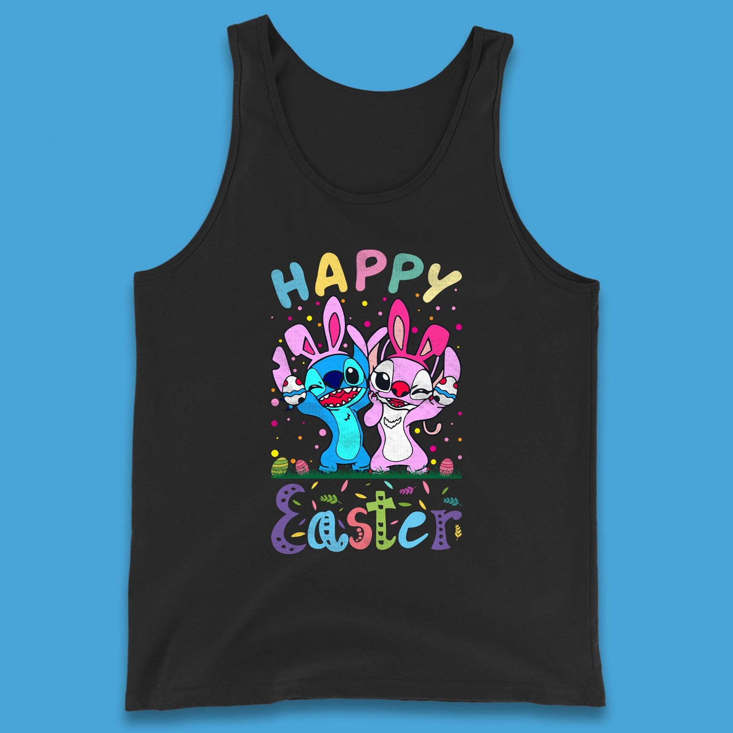Happy Easter Stitch Tank Top