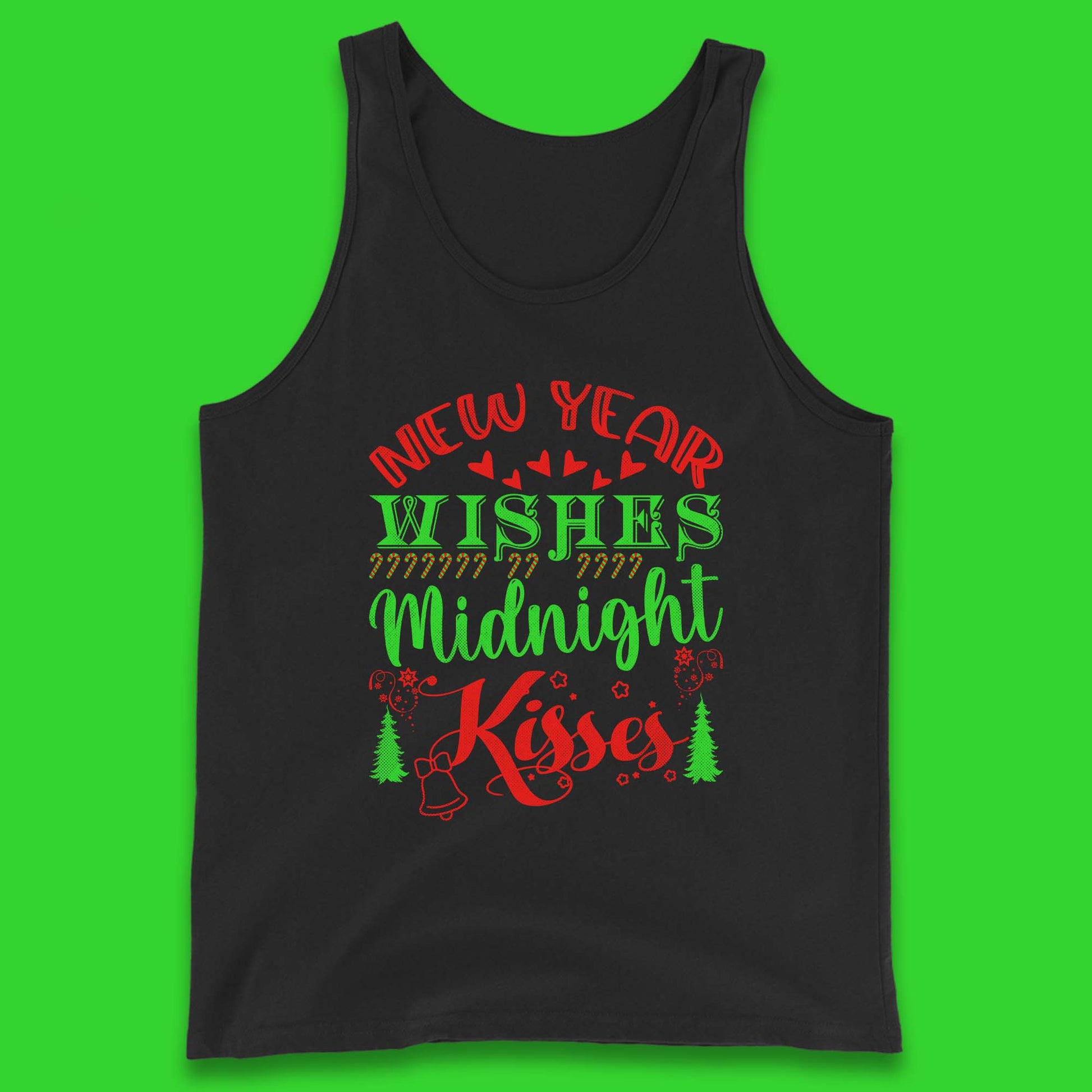 new year wishes christmas tank top