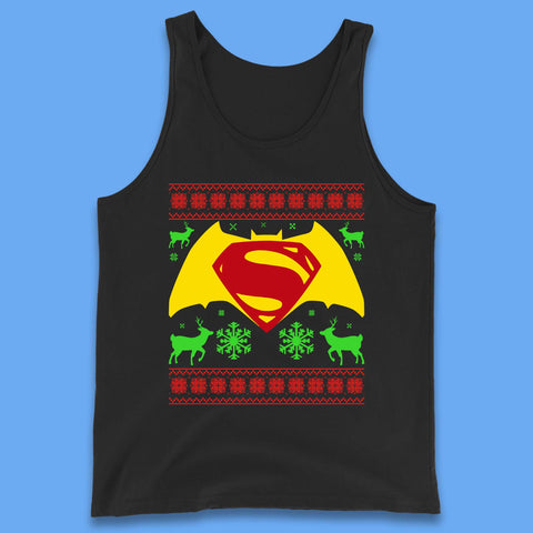 Batman V Superman Christmas Tank Top