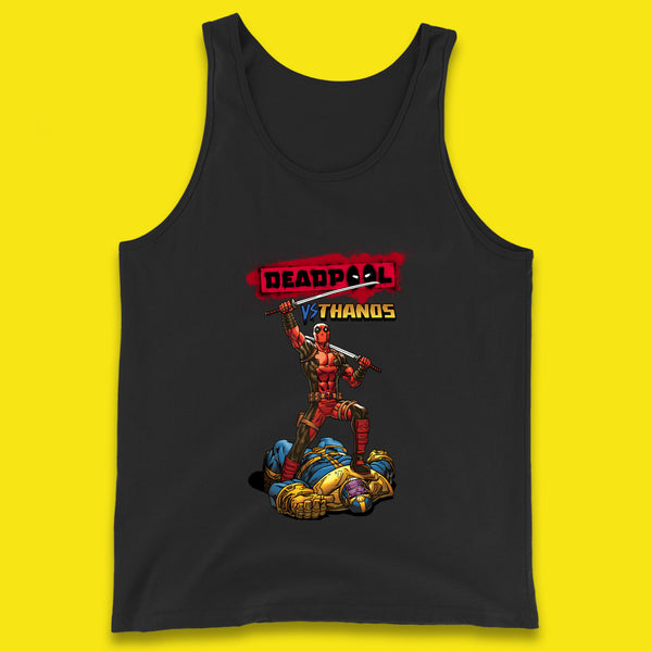 Marvel Comics Deadpool VS Thanos The Ultimate Face Off Comic Book Fictional Characters Tank Top
