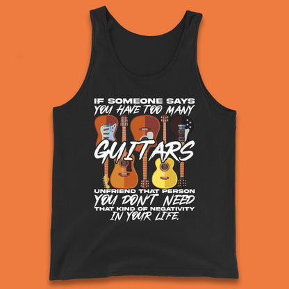 Too Many Guitars Tank Top