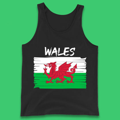 Welsh Dragon Flag Of Wales Saint Welsh Sant Dewi St. David's Day Dragon Flag Tank Top