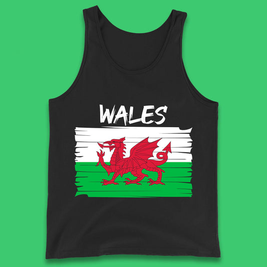 Welsh Dragon Flag Of Wales Saint Welsh Sant Dewi St. David's Day Dragon Flag Tank Top