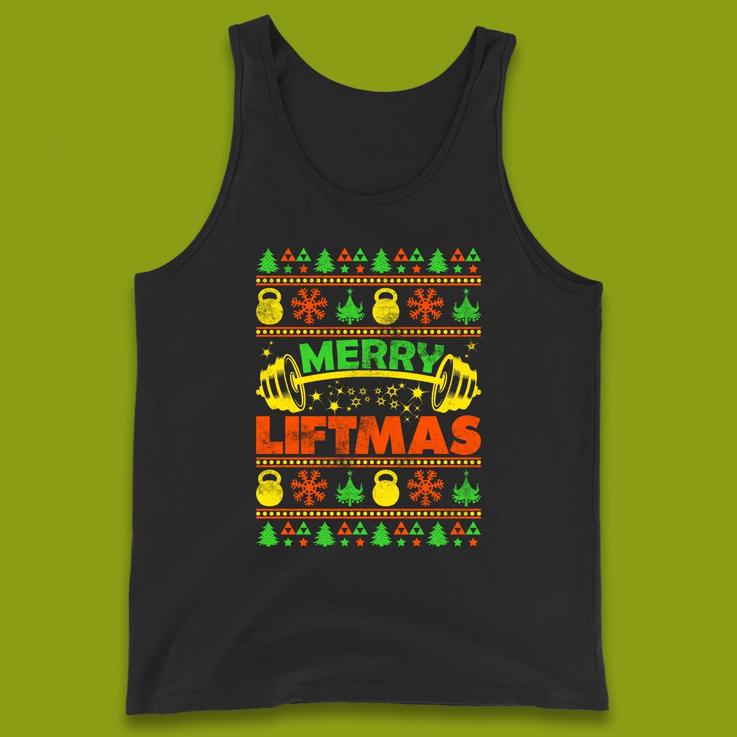 Merry Liftmas Christmas Tank Top