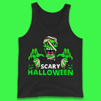 Scary Halloween Skull Zombie Mummy Horror Monster Zombie Hands Scary Vibes Tank Top