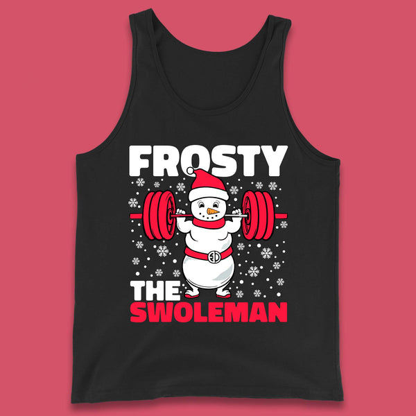Frosty The Swoleman Christmas Tank Top