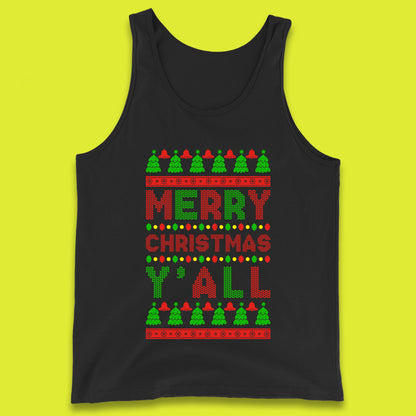 merry christmas y all tank top