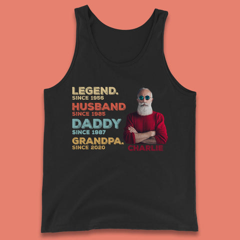 Personalised Legend Husband Daddy Grandpa Tank Top