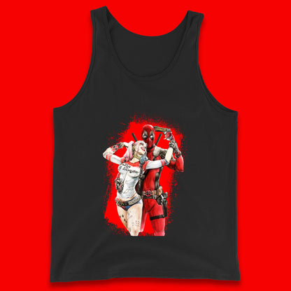 Hot DC Anime Suicide Squad Harley Quinn Deadpool Fanfiction Poster Funny Superheroes DC Comics Deadpool E Quinn Tank Top