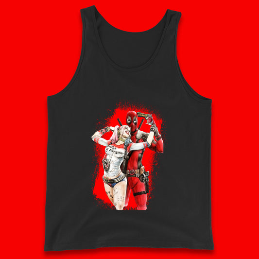 Hot DC Anime Suicide Squad Harley Quinn Deadpool Fanfiction Poster Funny Superheroes DC Comics Deadpool E Quinn Tank Top
