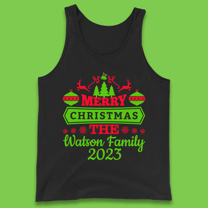 Personalised Family Christmas Tank Top