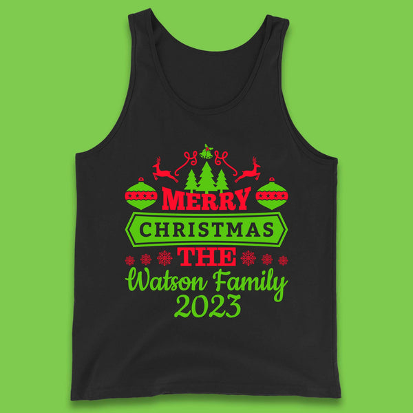 Personalised Family Christmas Tank Top