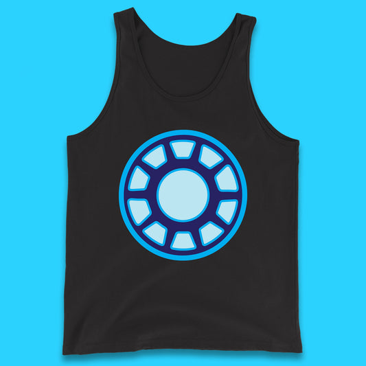 Iron Man Logo Superhero Iron Man ARC Reactor Hook Loop Tactics Morale Tony Stark Avengers Movie Tank Top