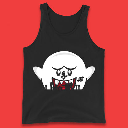 Super Mario Boo Trick Or Treat Halloween Nintendo Mario Iconic Ghost Boo Tank Top