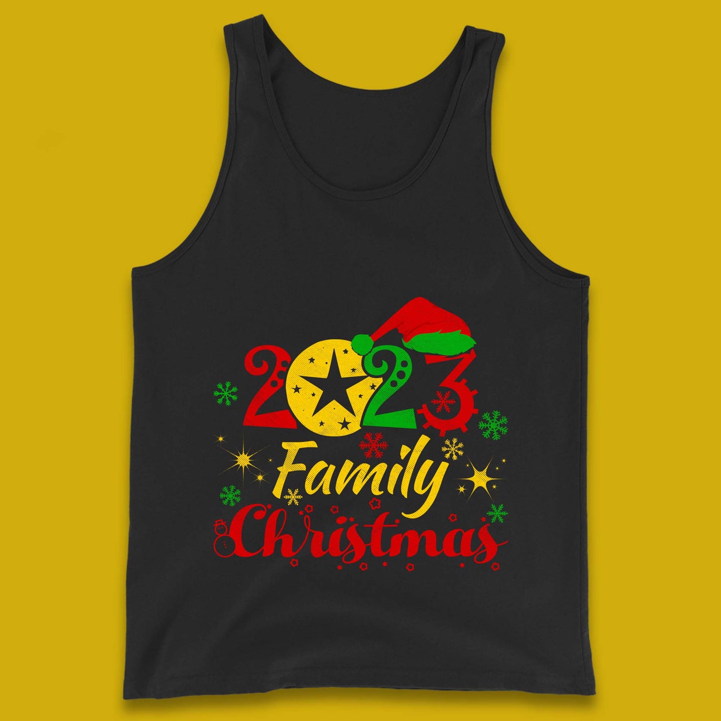  Christmas Pajamas Xmas Tank Top