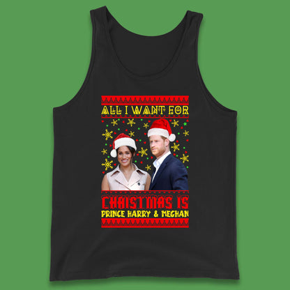 Prince Harry & Meghan Christmas Tank Top