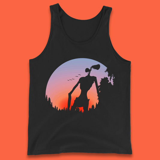 Alien Siren Head Horror Halloween Creature Urban Legend Story Myth Story Tale Vintage Halloween Meme Tank Top