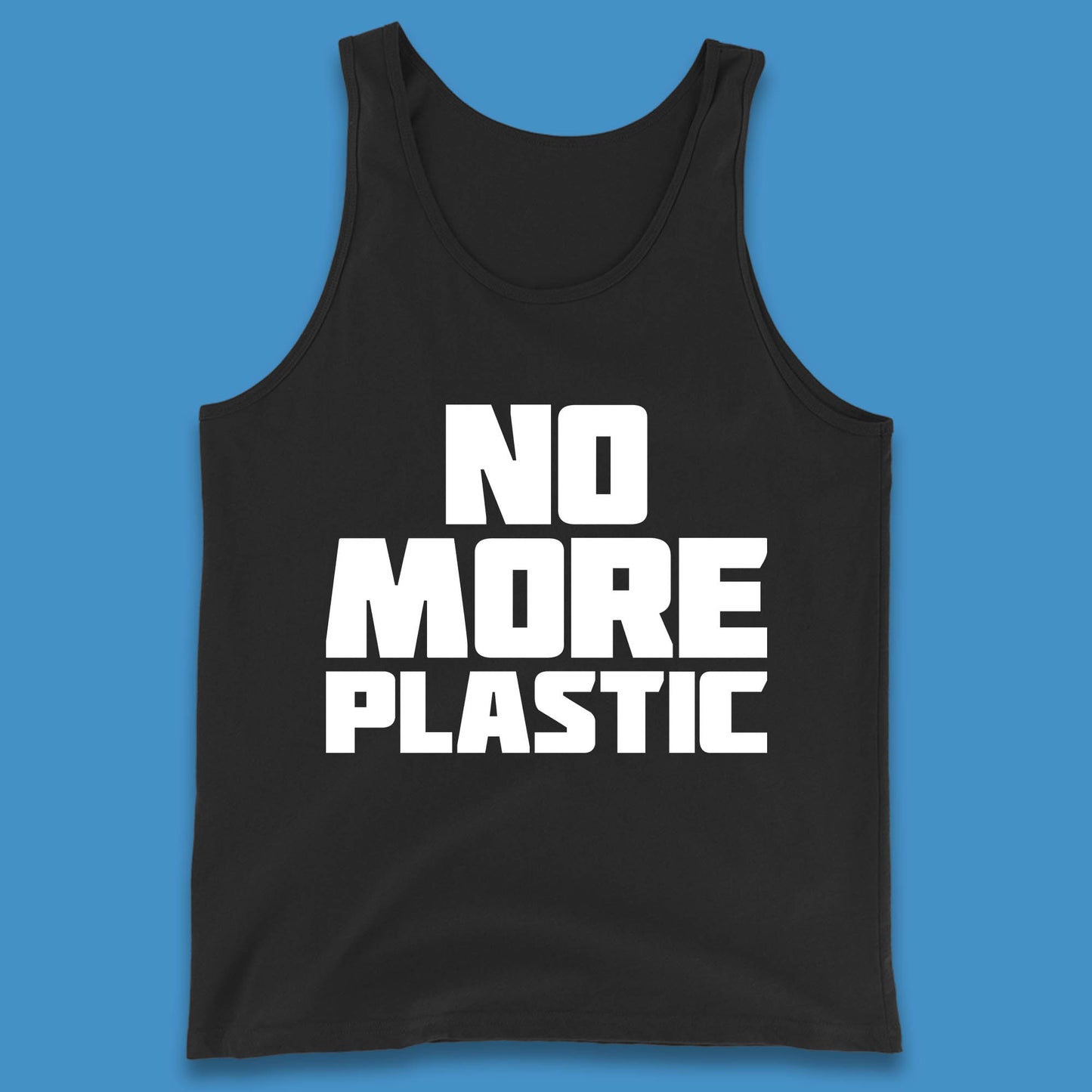 No More Plastic Earth Day Plastic Free Life Help Ocean Pollution Recycle Environmental Tank Top